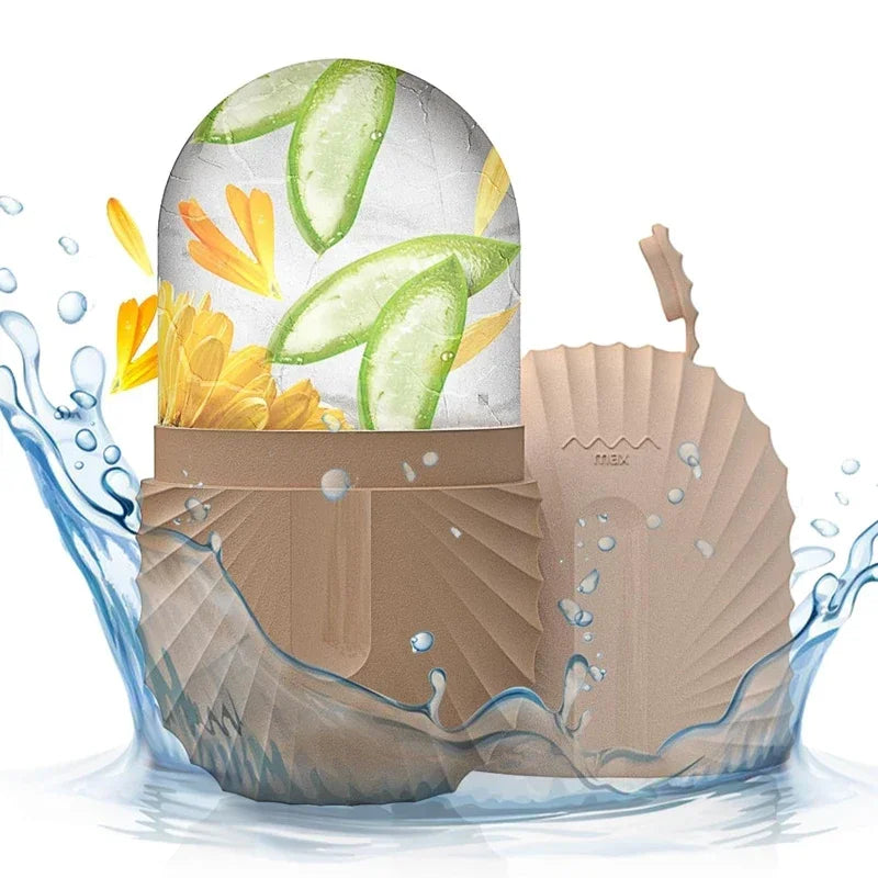 Ice Facial Roller – Chocolate Brown 🤎